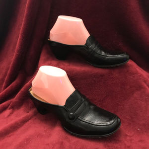 Bjorndal Gena Black Leather Mules, 8.5M